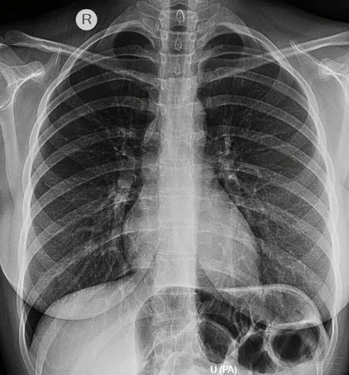 Explorando los Huesos del Cuerpo Humano 3 Radiografía ósea del tórax