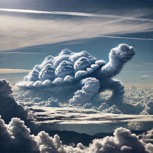 Fenómenos psicológicos: La Paraeidolia 3 Tortuga de nubes